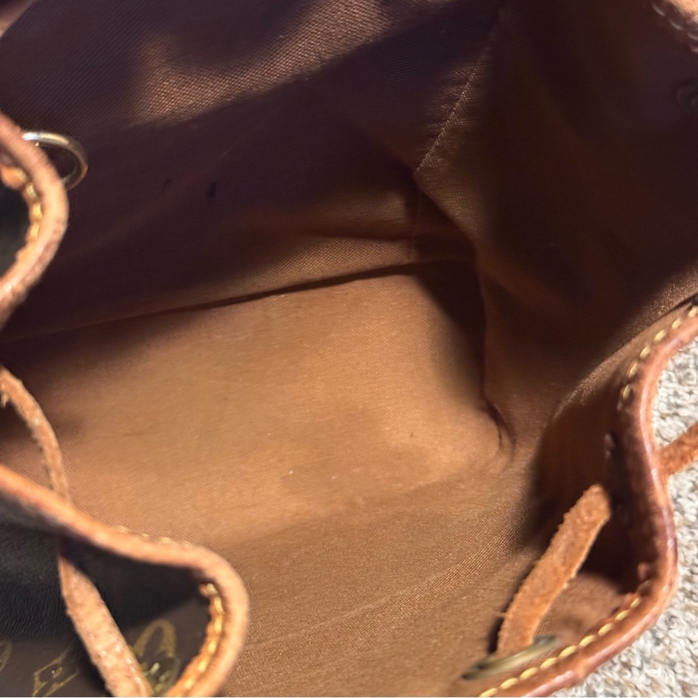 Vintage Louis Vuitton Monogram Mini Montsouris Brown Canvas and Leather Backpack - Picture 15 of 15